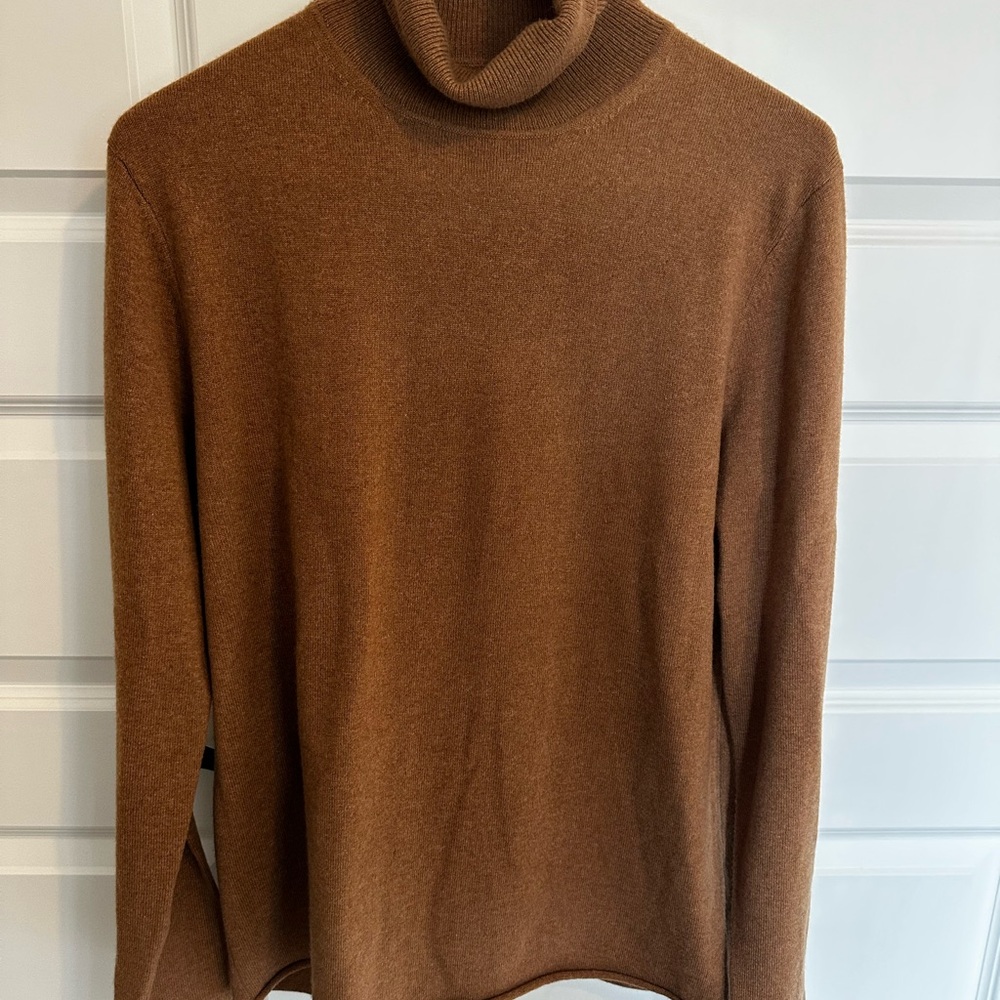 Billy Reid Camel Knit Turtleneck